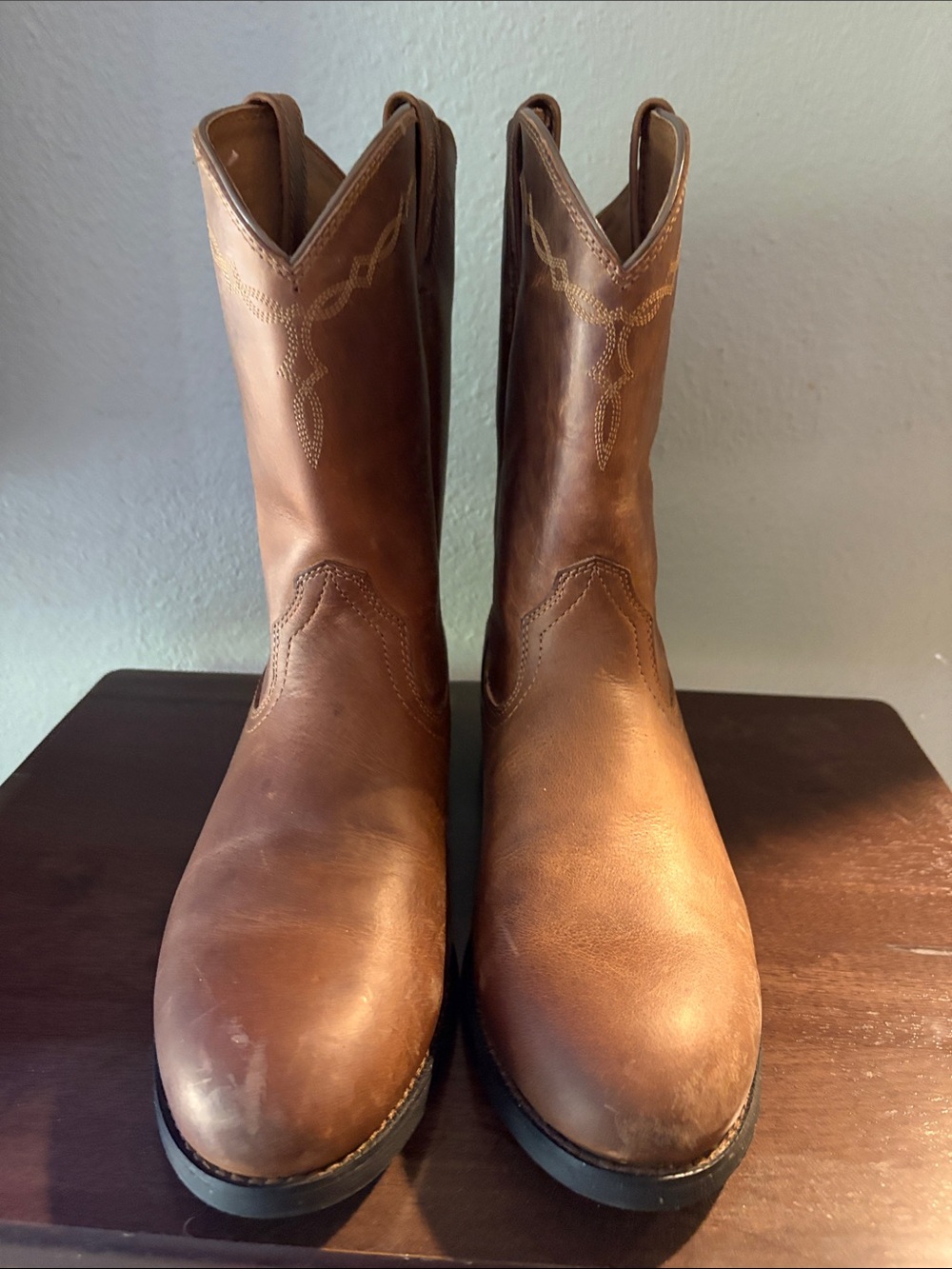 Ariat Chestnut Brown Leather Western Boots